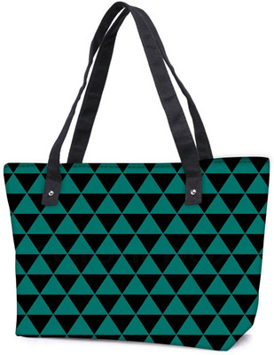 

Snoogg Pack Of 2 Traingle Psyche Pattern Combo Tote Shopping Grocery Bag With Coin Pencil Purse Shoulder Bag(Multicolor, 15 L)