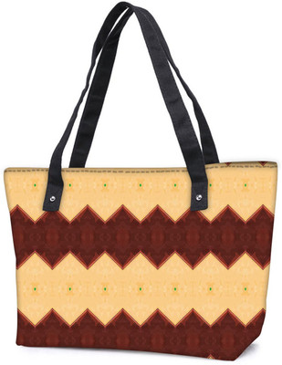 

Snoogg Pack Of 2 Cream And Brown Mix Combo Tote Shopping Grocery Bag With Coin Pencil Purse Shoulder Bag(Multicolor, 5 L)