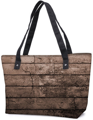 

Snoogg Pack Of 2 Old Wood Textures Combo Tote Shopping Grocery Bag With Coin Pencil Purse Shoulder Bag(Multicolor, 5 L)