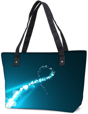 

Snoogg Pack Of 2 Sparkling Curve Design Combo Tote Shopping Grocery Bag With Coin Pencil Purse Shoulder Bag(Multicolor, 5 L)