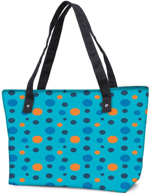 

Snoogg Pack Of 2 Colorful Spots Blue Pattern Combo Tote Shopping Grocery Bag With Coin Pencil Purse Shoulder Bag(Multicolor, 15 L)