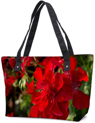 

Snoogg Pack Of 2 Red Floral Combo Tote Shopping Grocery Bag With Coin Pencil Purse Shoulder Bag(Multicolor, 15 L)