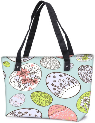 

Snoogg Pack Of 2 Colorful Eggs Combo Tote Shopping Grocery Bag With Coin Pencil Purse Shoulder Bag(Multicolor, 15 L)