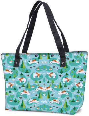 

Snoogg Pack Of 2 Cute Puppy Combo Tote Shopping Grocery Bag With Coin Pencil Purse Shoulder Bag(Multicolor, 5 L)