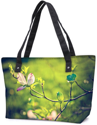 

Snoogg Pack Of 2 Dark Pink Flower Combo Tote Shopping Grocery Bag With Coin Pencil Purse Shoulder Bag(Multicolor, 5 L)