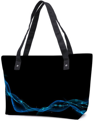 

Snoogg Pack Of 2 Dark Blue Abstract Design Combo Tote Shopping Grocery Bag With Coin Pencil Purse Shoulder Bag(Multicolor, 15 L)