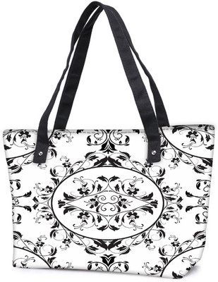 

Snoogg Pack Of 2 Mixed Pattern Design Combo Tote Shopping Grocery Bag With Coin Pencil Purse Shoulder Bag(Multicolor, 15 L)
