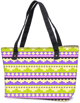 

Snoogg Pack Of 2 Brick Aztec Combo Tote Shopping Grocery Bag With Coin Pencil Purse Shoulder Bag(Multicolor, 5 L)