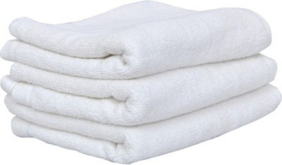 

Shopping Store Cotton 450 GSM Bath Towel(Pack of 3, White)