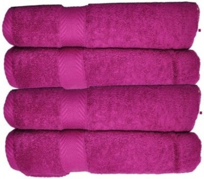 

Shopping Store Cotton 450 GSM Bath Towel(Pack of 4, Pink)
