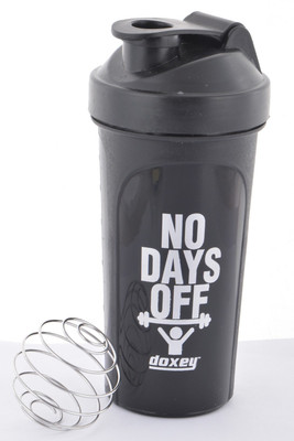 

DOXEY Body Gym Shaker 600 ml Shaker(Pack of 1, Black)