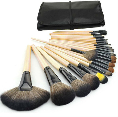 

Yoana Professional Series Makeup Brush Set With Leather Pouch(Pack of 24)