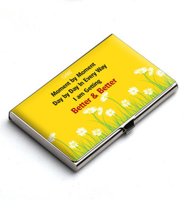 

QuoteSutra 10 Card Holder(Set of 1, Yellow)