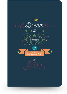 

inkFlap A5 Journal(FlapBook Premium Plain Notebook - Dream It, Dark Green)