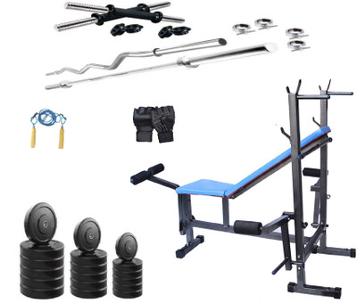 Star X 30Kg PVC weight with rod gome gym combo Home Gym Combo(60 - 80 kg)