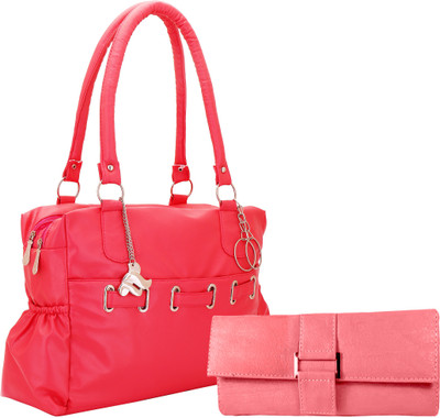 Lady bar Shoulder Bag(Pink)