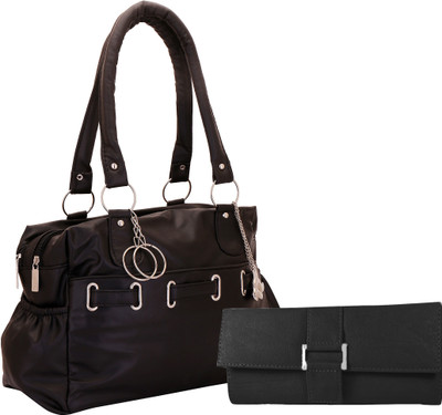 

Lady bar Shoulder Bag(Black)