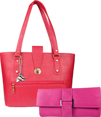 

Lady bar Shoulder Bag(Pink)