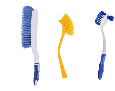 

bajrang Combo of Carpet Star Cleaning Brush,Sink cleaning Brush and Wash basin and Toilet seat cleaning Brush Home Cleaning Set