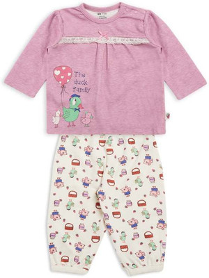 

Mini Klub Girls Casual Top Pyjama(Multicolor, Multi