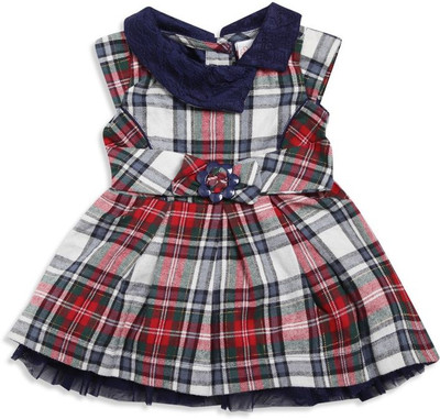 

Mini Klub Girls Midi/Knee Length Casual Dress(Red, Sleeveless, Red r