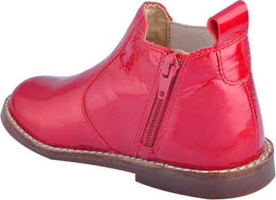 

Beanz Girls Slip on Casual Boots(Red, Red::biege
