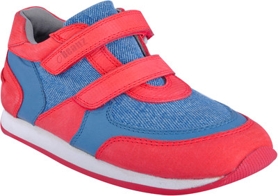 

Beanz Boys Velcro Casual Boots(Red, Red/blue jean
