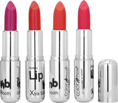 

Color Fever Crame Matte Extra Soft Lipstick(Purple-Ruby Red-Orange-Pink)
