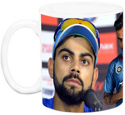

EFW CRICKETER - Virat Kholi (Design 3) Ceramic Mug(325 ml), Multicolor