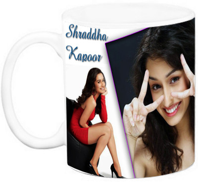 

EFW BOLLYWOOD ACTRESS - shraddha kapoor (Design 1) Ceramic Mug(325 ml), Multicolor