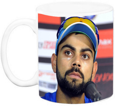 

EFW CRICKETER - Virat Kholi (Design 2) Ceramic Mug(325 ml), Multicolor