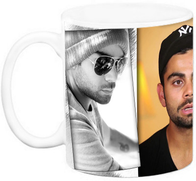 

EFW CRICKETER - Virat Kholi (Design 5) Ceramic Mug(325 ml), Multicolor