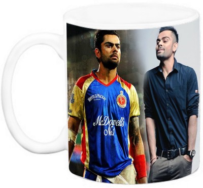 

EFW CRICKETER - Virat Kholi (Design 6) Ceramic Mug(325 ml), Multicolor