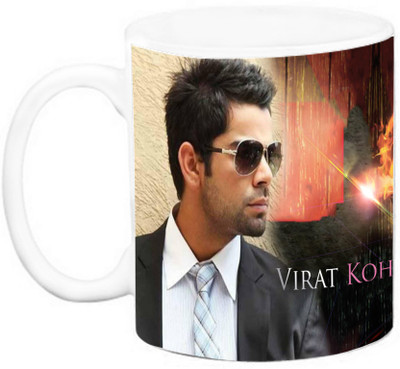 

EFW CRICKETER - Virat Kholi (Design 1) Ceramic Mug(325 ml), Multicolor
