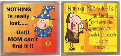 

Thoughtroad LOST MOM VOICE Fridge Magnet Pack of 2