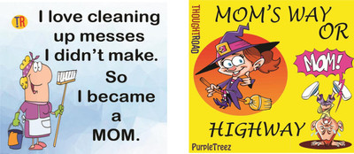 

MOMS WAY CLEANING MESSES Paper Print(12 inch X 12 inch, Rolled)