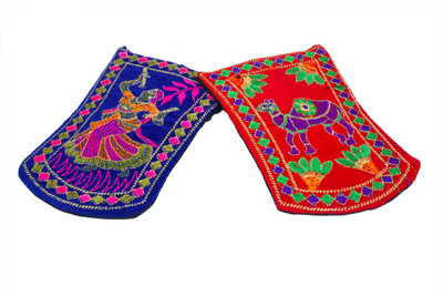 

Craft Trade Craft Trade Embroided Mobile Pouch Mobile Pouch(Multicolor, Red)