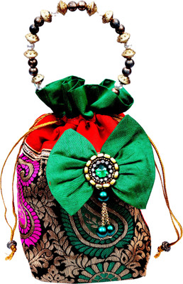 

Craft Trade Flower Potli(Green)