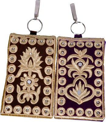 

Craft Trade Craft Trade Embroidery Work Mobile Pouch (C) Mobile Pouch(Multicolor)