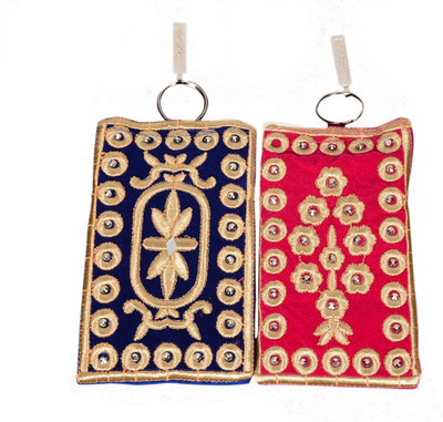 

Craft Trade Craft Trade Embroidery Work Mobile Pouch (A) Mobile Pouch(Multicolor, Blue), Blue;multicolor