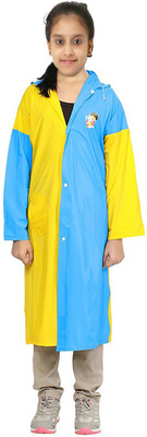 

Finery Solid Boys & Girls Raincoat, Yellowblue