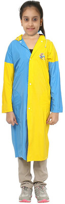 

Finery Solid Boys & Girls Raincoat, Blueyellow