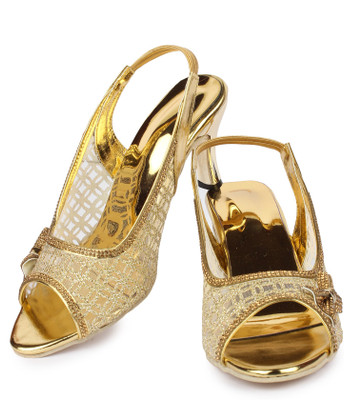 

Moonwalk Women Gold Heels