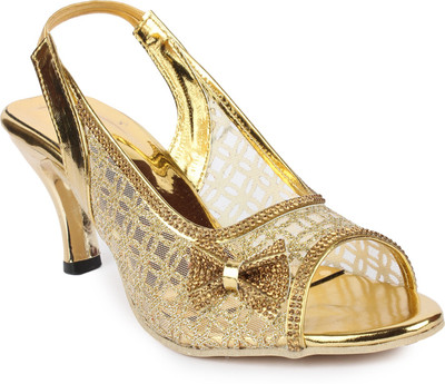 

Moonwalk Women Gold Heels