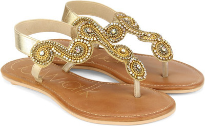 

Catwalk Women Golden Flats