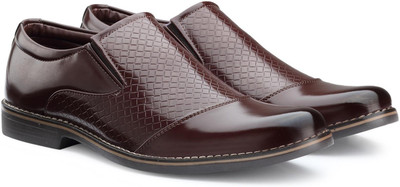 

Escaro Men's Formal Slip On For Men(Brown