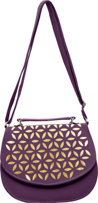 Tap Fashion Women Casual Purple PU Sling Bag