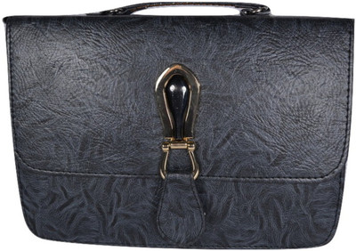 

RIZTA Women Casual Black, Grey Leatherette Sling Bag