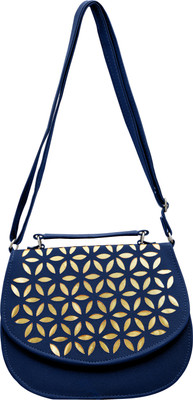 

Tap Fashion Women Casual Blue PU Sling Bag