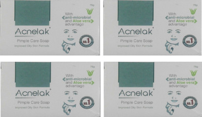 

Menarini Acnelak Pimple Care Soap (Pack of 4 - 75gm each)(300 g, Pack of 4)